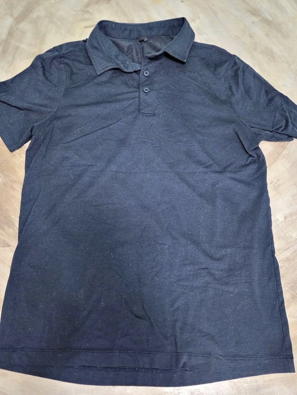 lululemon Metal Vent Tech Polo Shirt Blue Small